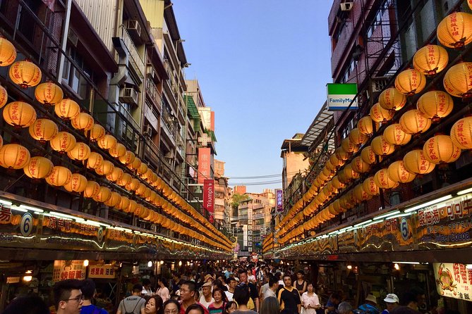 One-day private chartered car tour in Taipei: Yehliu, Jiufen, Pingxi, North Coast popular attractions with chartered car, professional Chinese/English driver - Jiufen Old Street, tea houses, and steep mountain lanes
