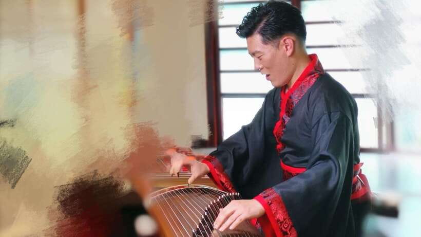 Wear Hanfu and play guzheng - A short cultural activity with something to do